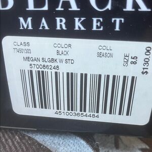 White House Black Market Black Studded Heels